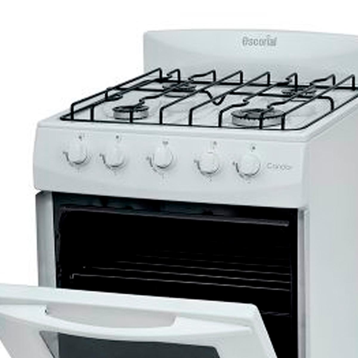 Cocina A Gas Escorial Candor S2 Color Blanco Gas Natural